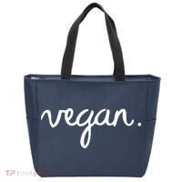 VEGAN Writing Statement Present Simple Eco Men Women Tote Bag thumb 0