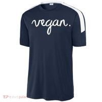 VEGAN Writing Statement Present Simple Eco Men Women Sport-Tek Competitor United Soccer Jersey thumb 2