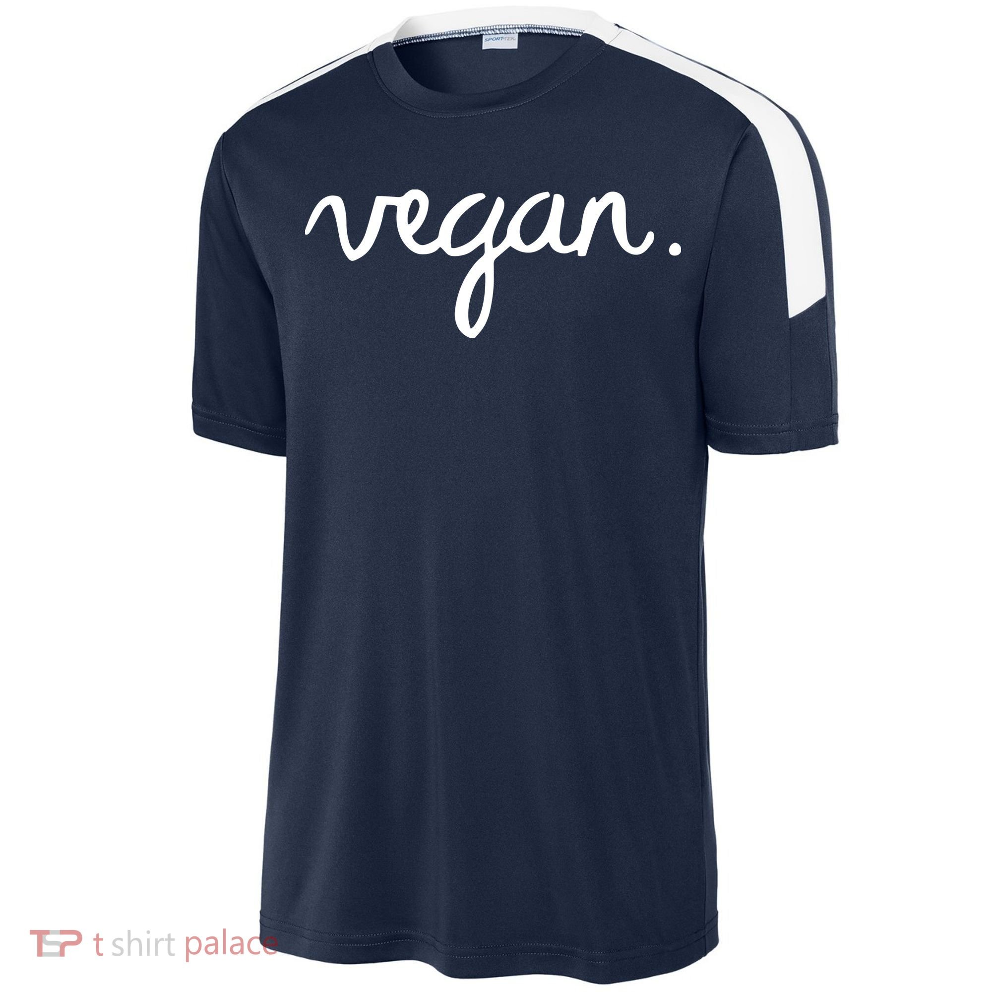 VEGAN Writing Statement Present Simple Eco Men Women Sport-Tek Competitor United Soccer Jersey