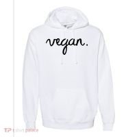 VEGAN Writing Statement Present Simple Eco Men Women Comfort Colors Garment-Dyed Hooded Sweatshirt thumb 0