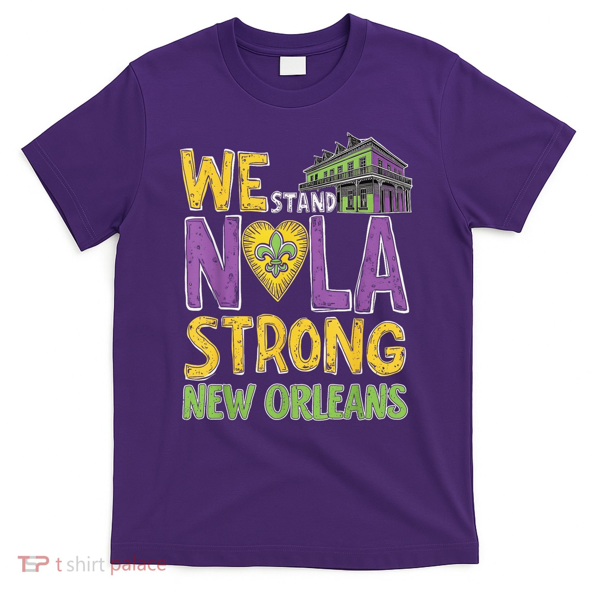 Vintage We Stand Nola Strong New Orleans Traveling Lovers T-Shirt