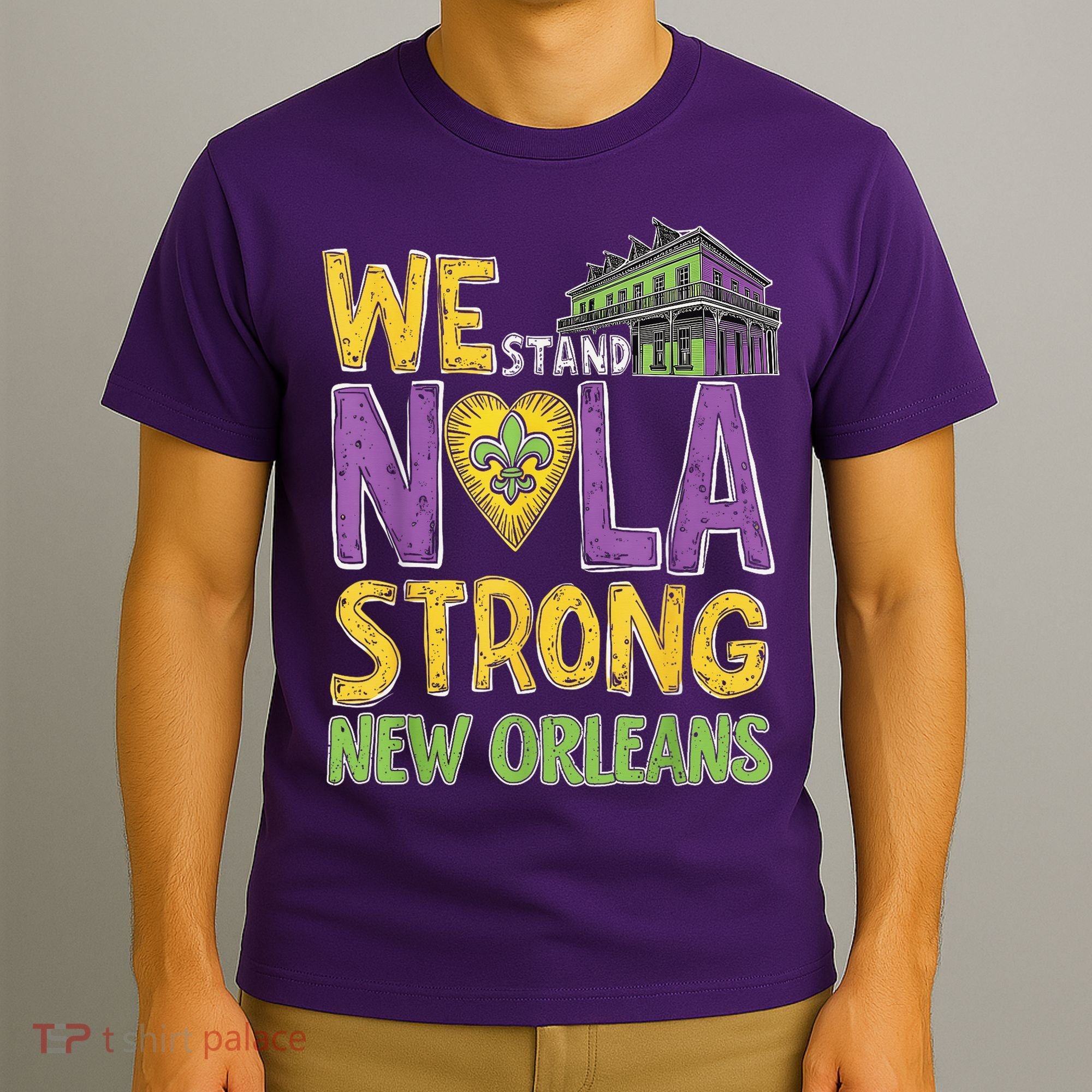 Vintage We Stand Nola Strong New Orleans Traveling Lovers T-Shirt