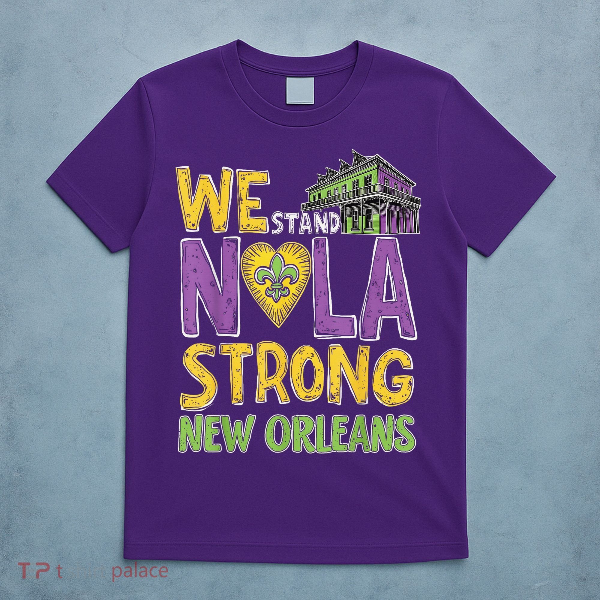 Vintage We Stand Nola Strong New Orleans Traveling Lovers T-Shirt