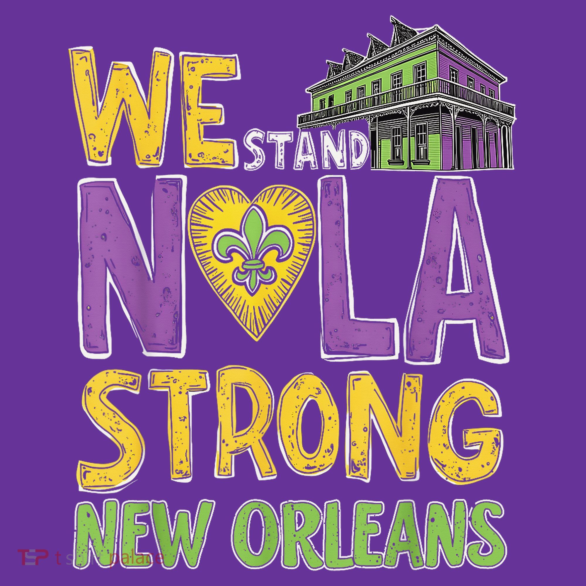 Vintage We Stand Nola Strong New Orleans Traveling Lovers T-Shirt
