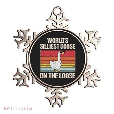 Vintage Worlds Silliest Goose On The Loose Funny Saying Ornament