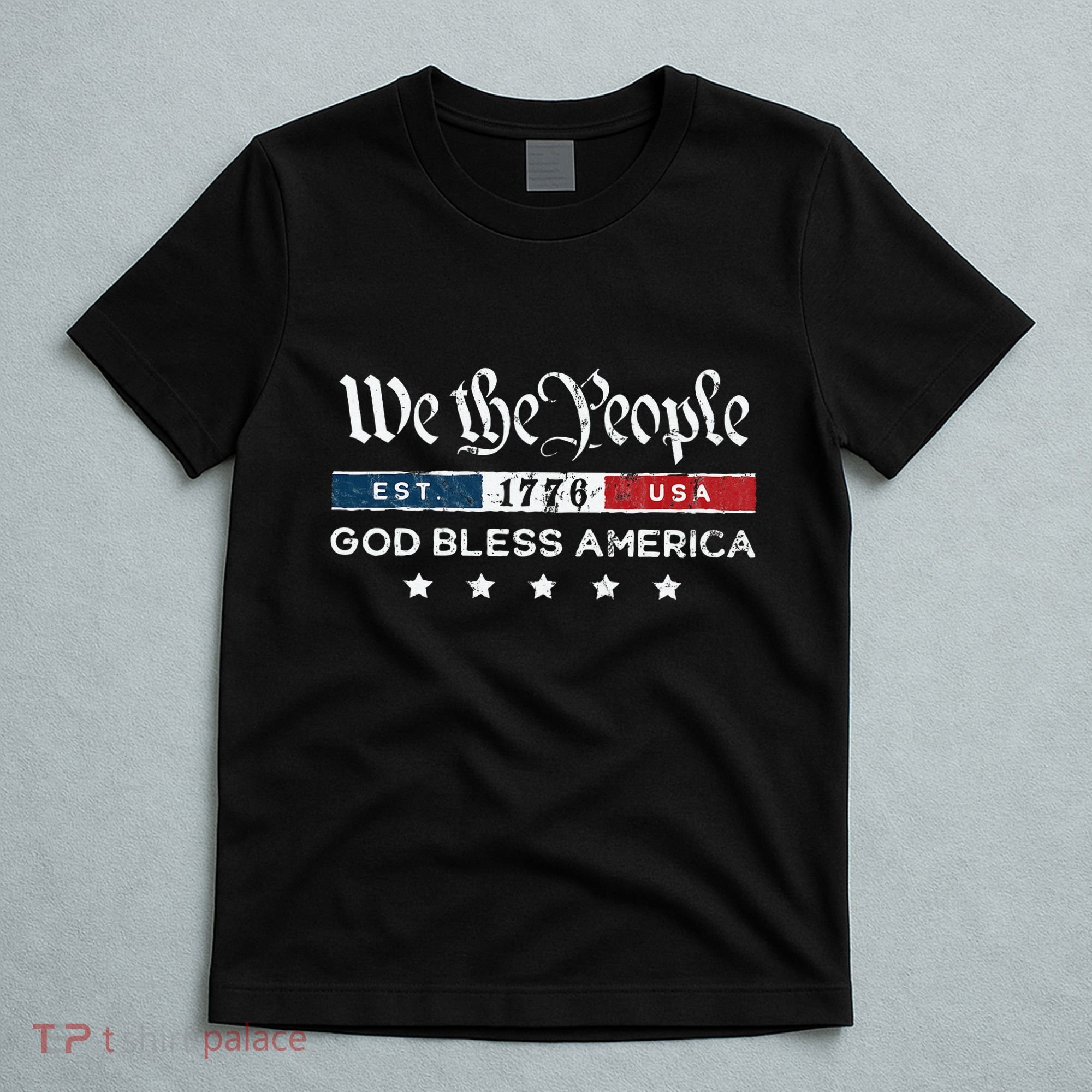 Vintage We The People Usa God Bless America T-Shirt