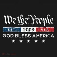 Vintage We The People Usa God Bless America Women's T-Shirt thumb 6