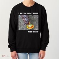 Victory Won Trump I Voted Moo Deng Prediction Garbage Legend Women's Sweatshirt thumb 0