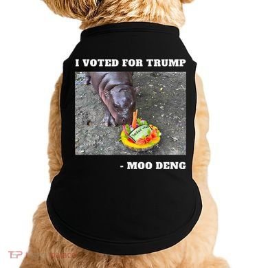Victory Won Trump I Voted Moo Deng Prediction Garbage Legend Doggie Tank
