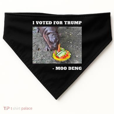 Victory Won Trump I Voted Moo Deng Prediction Garbage Legend USA-Made Doggie Bandana