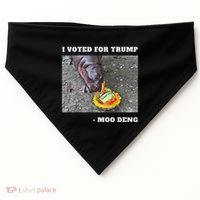 Victory Won Trump I Voted Moo Deng Prediction Garbage Legend USA-Made Doggie Bandana thumb 0