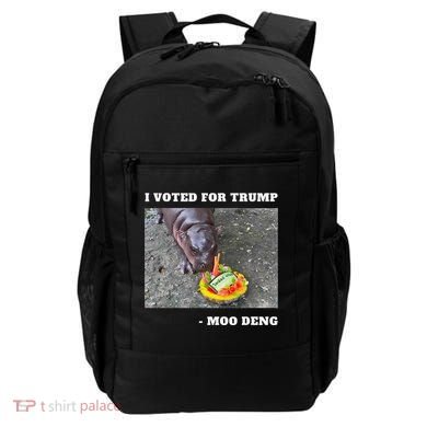 Victory Won Trump I Voted Moo Deng Prediction Garbage Legend Backpack