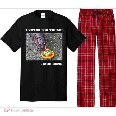 Victory Won Trump I Voted Moo Deng Prediction Garbage Legend Pajama Set