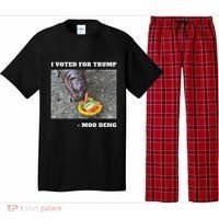 Victory Won Trump I Voted Moo Deng Prediction Garbage Legend Pajama Set thumb 0