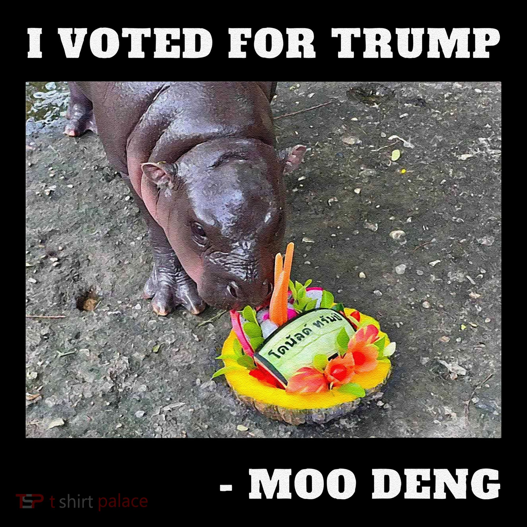 Victory Won Trump I Voted Moo Deng Prediction Garbage Legend Women's Hoodie