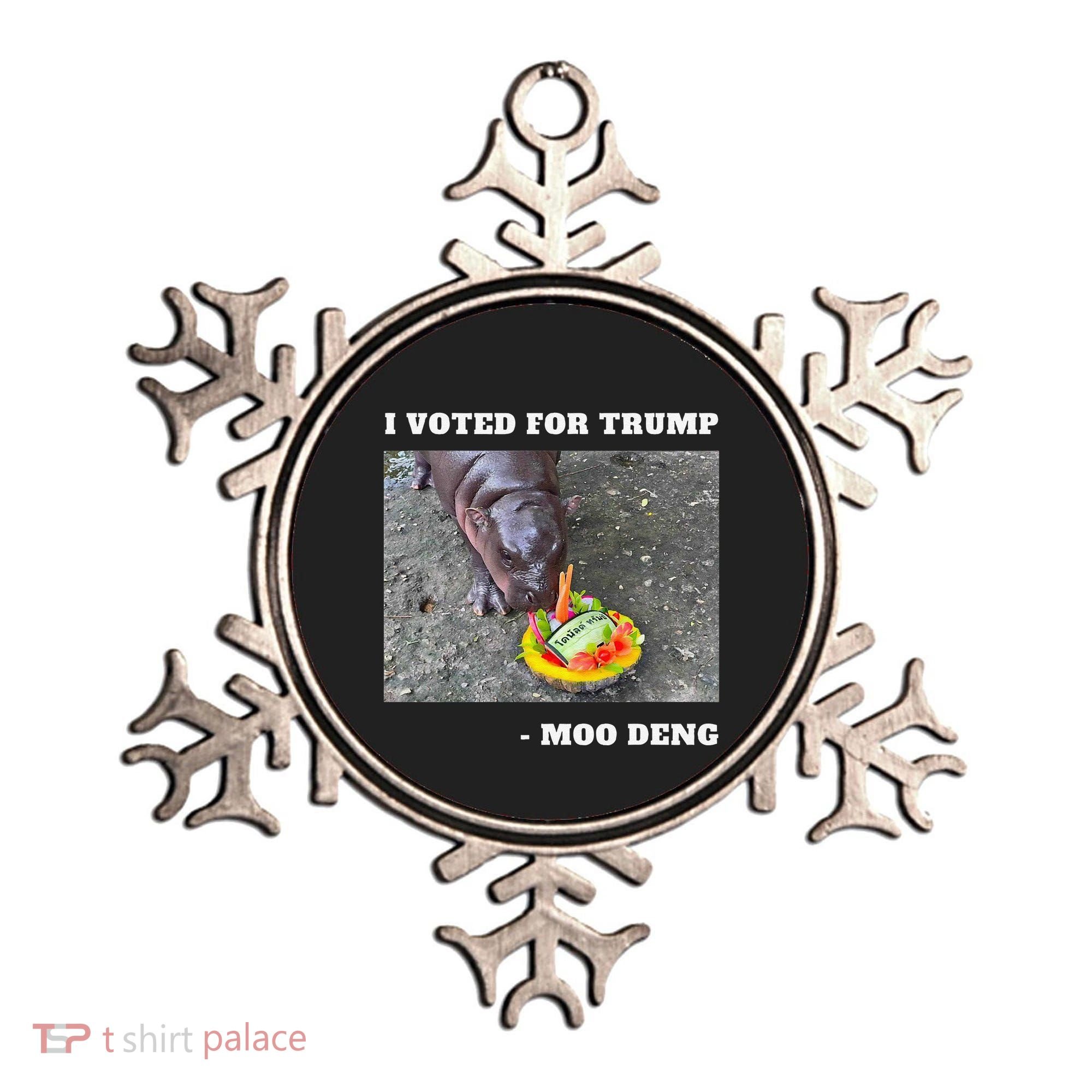 Victory Won Trump I Voted Moo Deng Prediction Garbage Legend Ornament