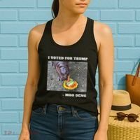 Victory Won Trump I Voted Moo Deng Prediction Garbage Legend Women's Tank Top thumb 2