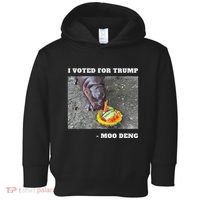 Victory Won Trump I Voted Moo Deng Prediction Garbage Legend Toddler Hoodie thumb 0