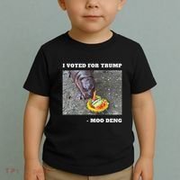 Victory Won Trump I Voted Moo Deng Prediction Garbage Legend Toddler T-Shirt thumb 2