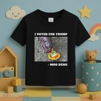 Victory Won Trump I Voted Moo Deng Prediction Garbage Legend Toddler T-Shirt thumb 3
