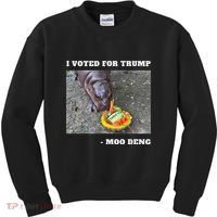 Victory Won Trump I Voted Moo Deng Prediction Garbage Legend Kids Sweatshirt thumb 0