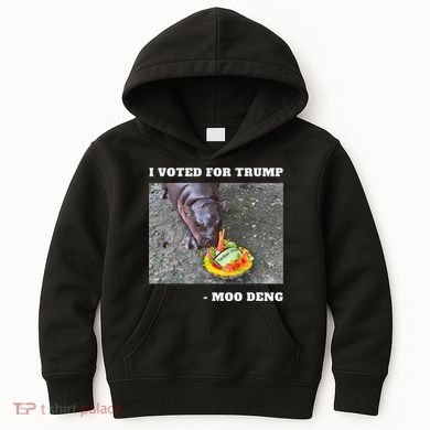 Victory Won Trump I Voted Moo Deng Prediction Garbage Legend Kids Hoodie