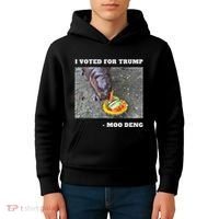 Victory Won Trump I Voted Moo Deng Prediction Garbage Legend Kids Hoodie thumb 4
