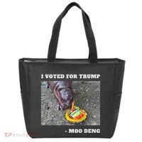 Victory Won Trump I Voted Moo Deng Prediction Garbage Legend Tote Bag thumb 0