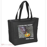 Victory Won Trump I Voted Moo Deng Prediction Garbage Legend Tote Bag thumb 2