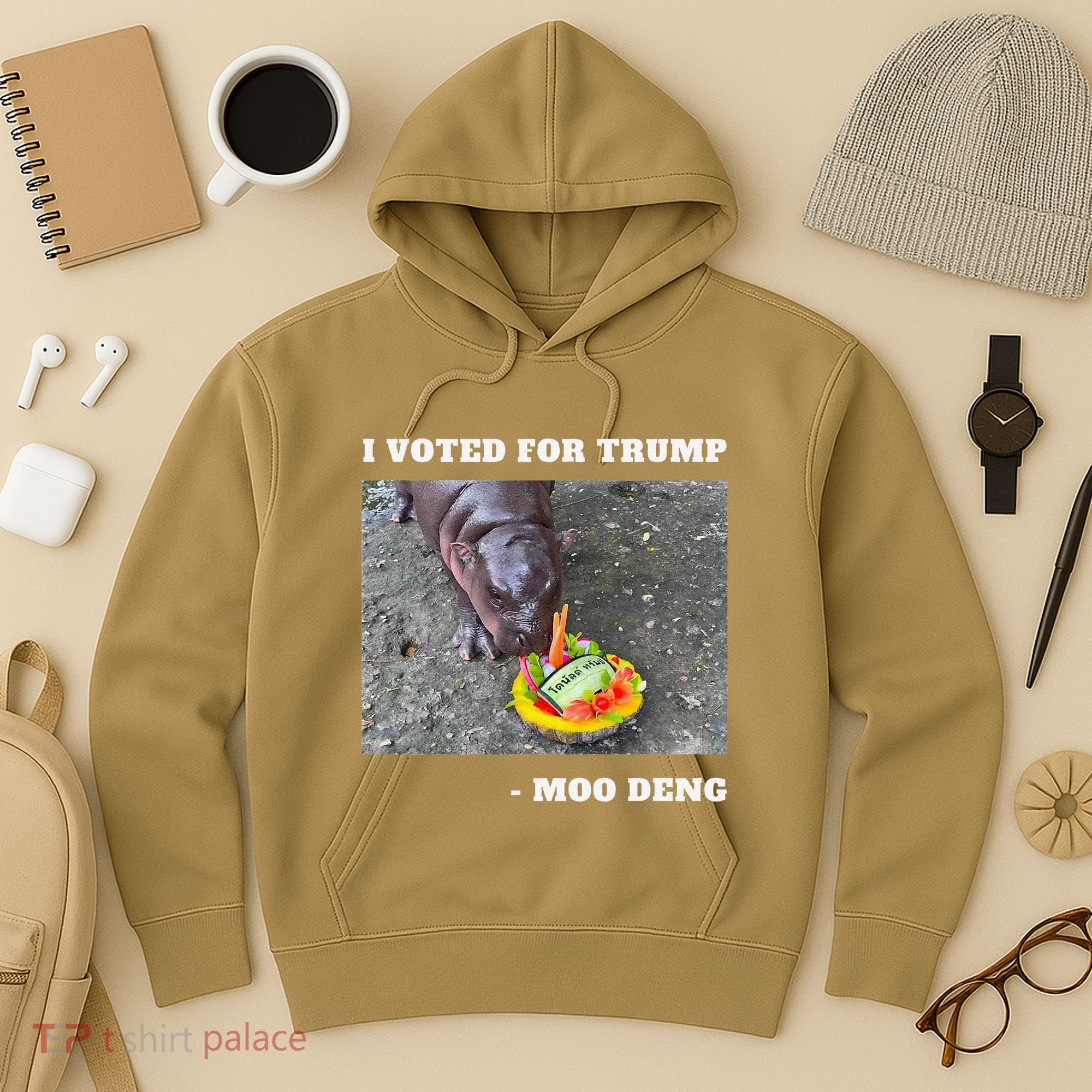 Victory Won Trump I Voted Moo Deng Prediction Garbage Legend Hoodie