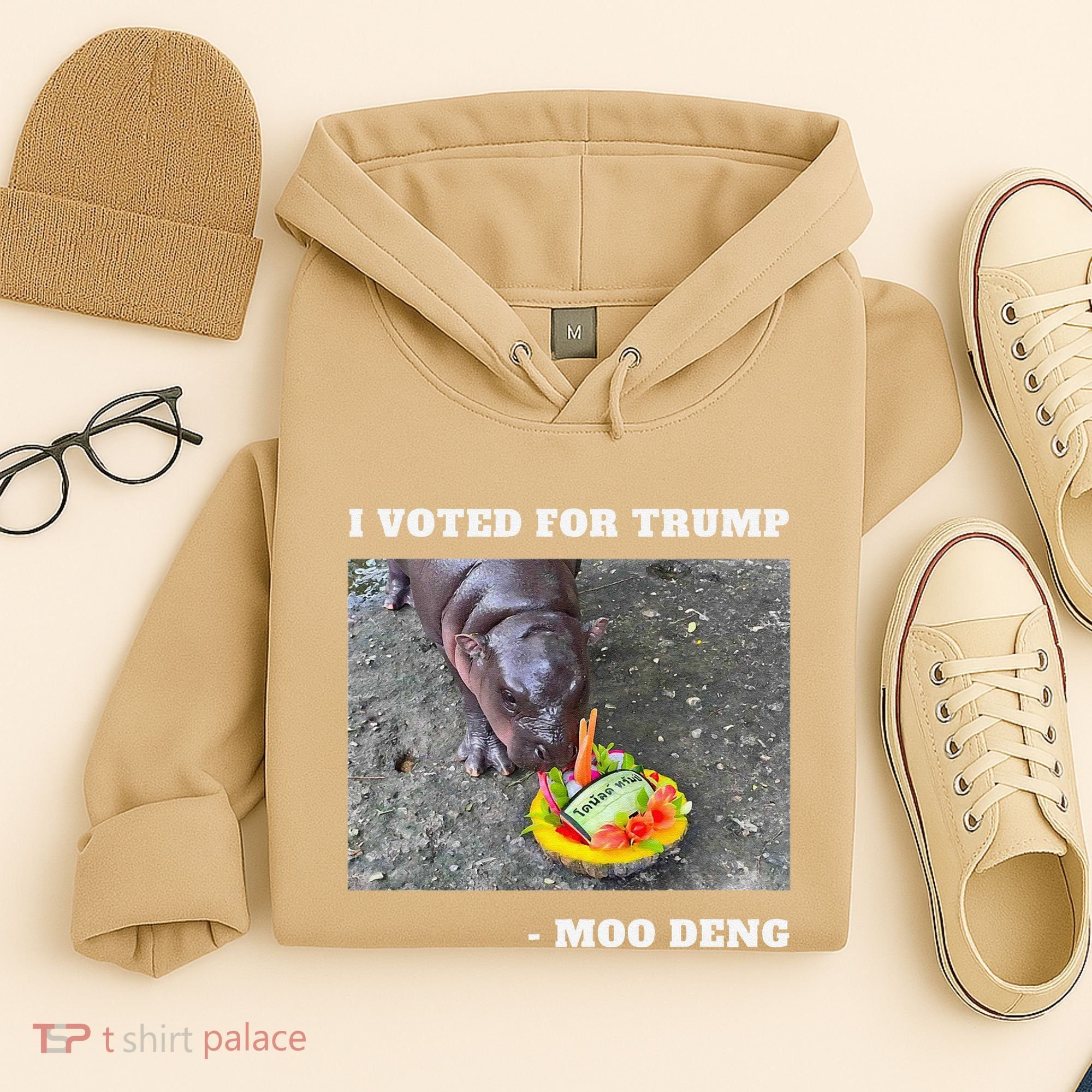 Victory Won Trump I Voted Moo Deng Prediction Garbage Legend Hoodie