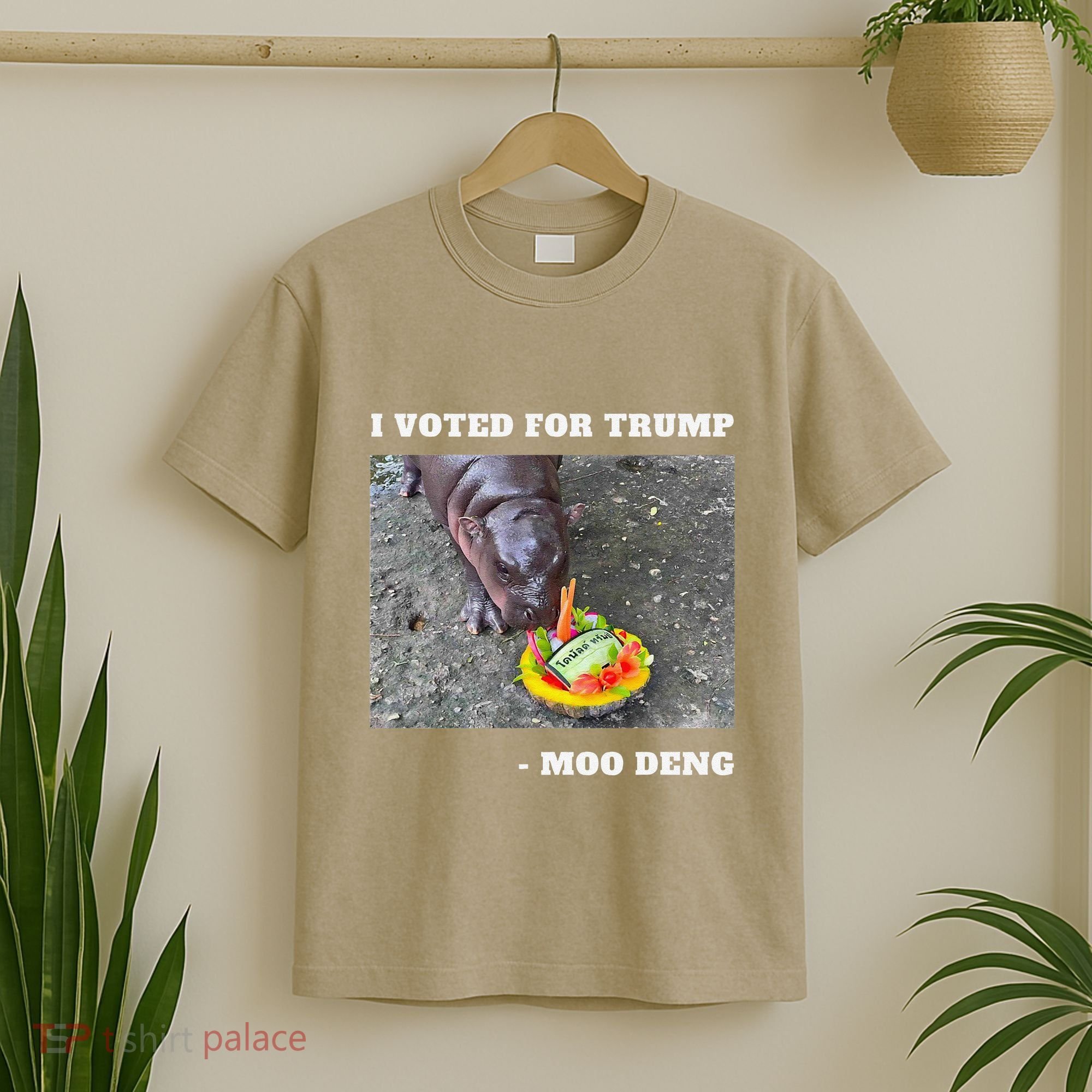 Victory Won Trump I Voted Moo Deng Prediction Garbage Legend T-Shirt
