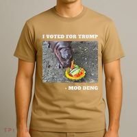 Victory Won Trump I Voted Moo Deng Prediction Garbage Legend T-Shirt thumb 3