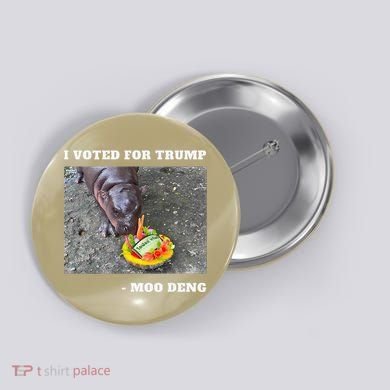 Victory Won Trump I Voted Moo Deng Prediction Garbage Legend Button