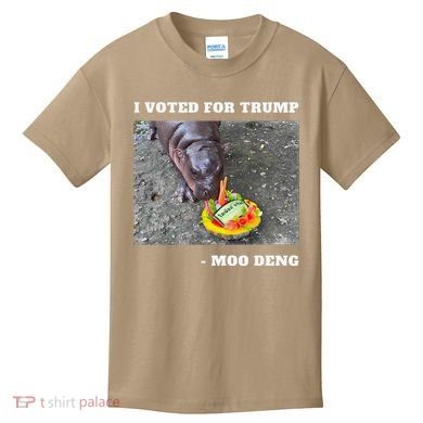 Victory Won Trump I Voted Moo Deng Prediction Garbage Legend Kids T-Shirt