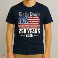Vintage We The People USA 250 Years 1776-2026 250th Birthday T-Shirt thumb 3