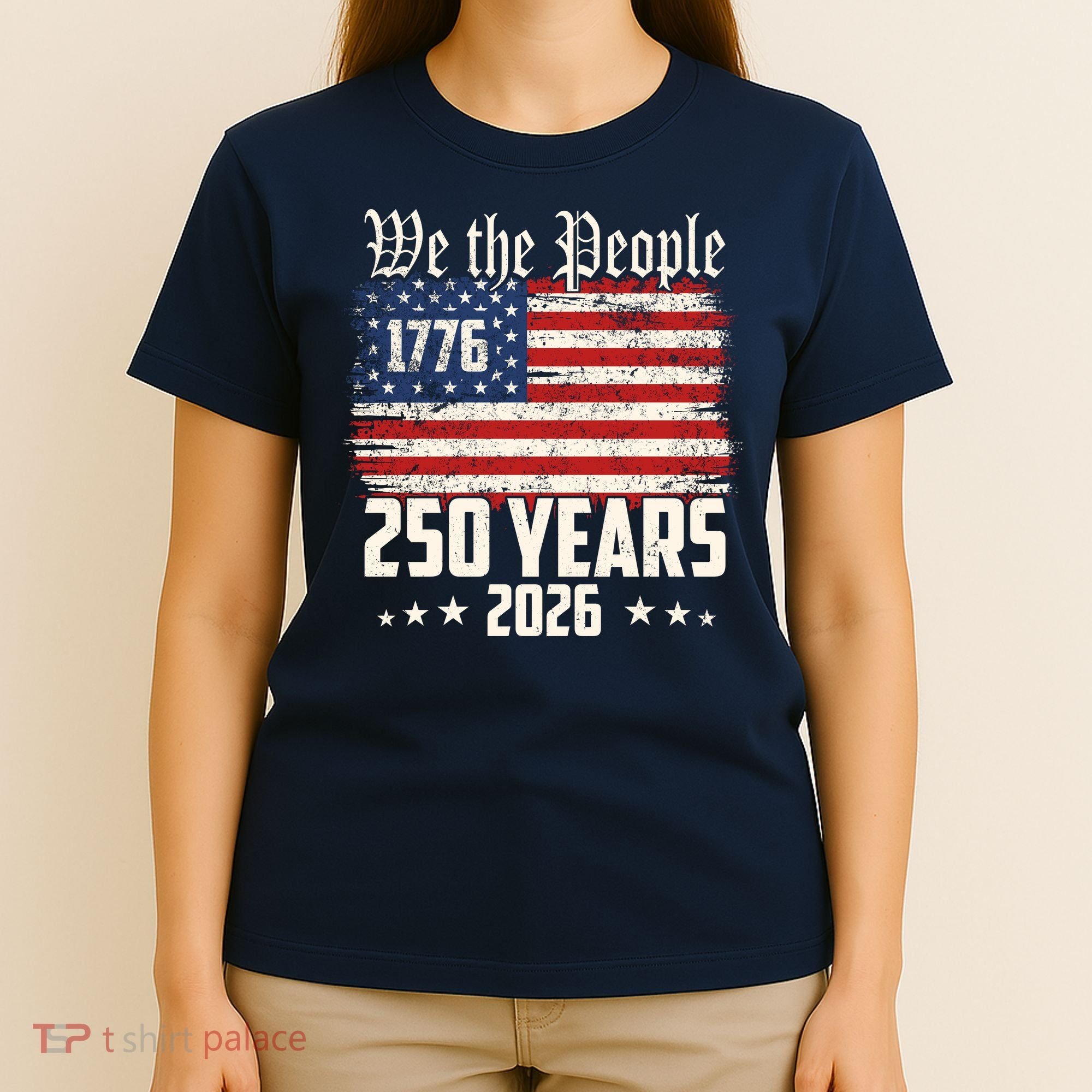 Vintage We The People USA 250 Years 1776-2026 250th Birthday T-Shirt