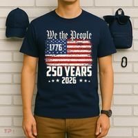 Vintage We The People USA 250 Years 1776-2026 250th Birthday T-Shirt thumb 6