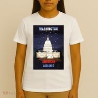 Vintage Washington Travel Poster T-Shirt thumb 4