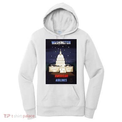 Vintage Washington Travel Poster Women's Hoodie