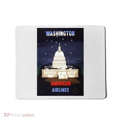 Vintage Washington Travel Poster Mousepad