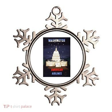 Vintage Washington Travel Poster Ornament