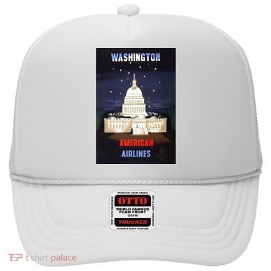 Vintage Washington Travel Poster Hat