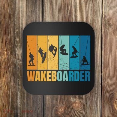 Vintage Wakeboarder Coaster