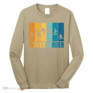 Vintage Wakeboarder Long Sleeve Shirt