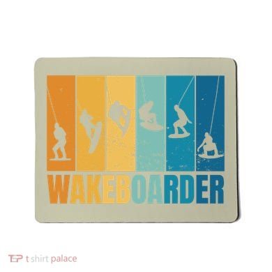 Vintage Wakeboarder Mousepad
