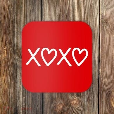 Valentine Xoxo Best Gift For Him For Her Coaster