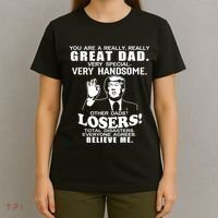 Vintage You Are A Great Great Dad Support Trump T-Shirt thumb 4