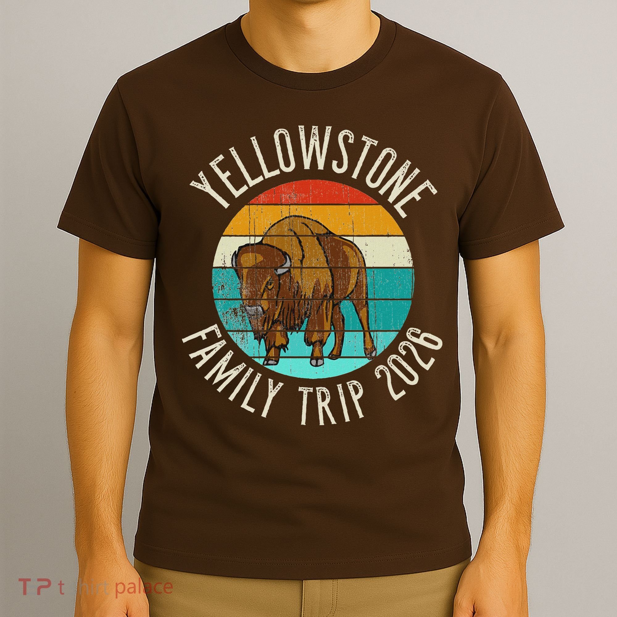 Vintage Yellowstone Family Trip 2026 T-Shirt