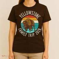 Vintage Yellowstone Family Trip 2026 T-Shirt thumb 4